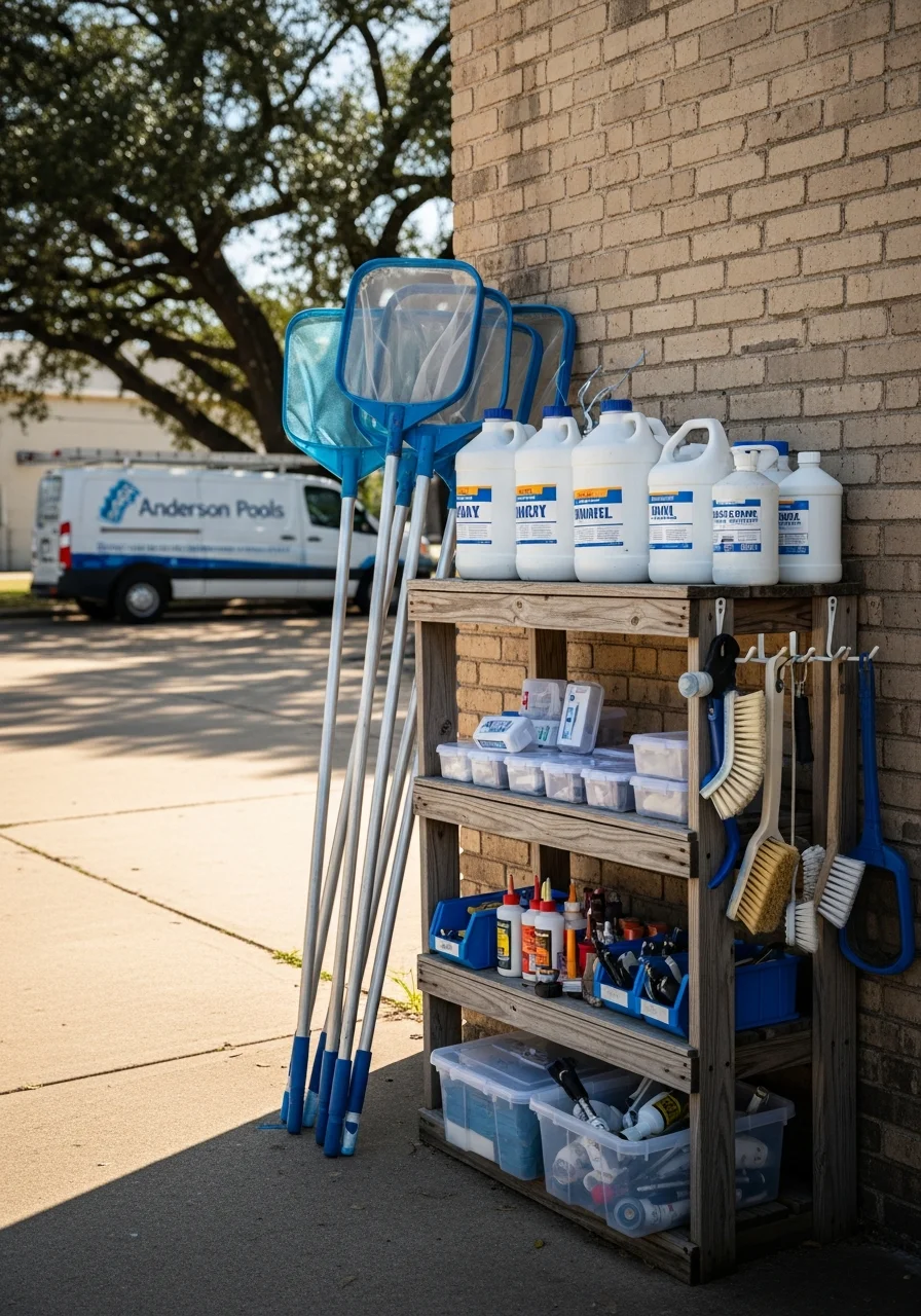 Professional technician in Little Rock uniform standing ready with service equipment.